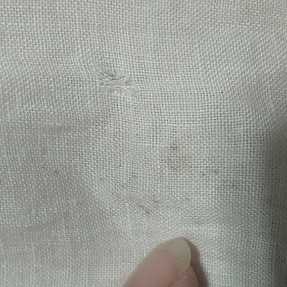 Lilly Pulitzer Linen Top Sz.M Couple Flaws (X-55 CRATE) - Picture 5 of 11